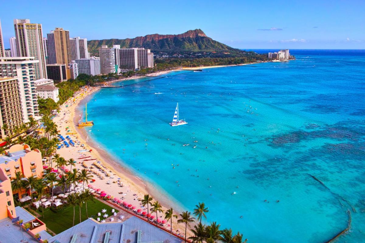 Renovated With City View At Aqua Palms Waikiki Honolulu Exterior photo